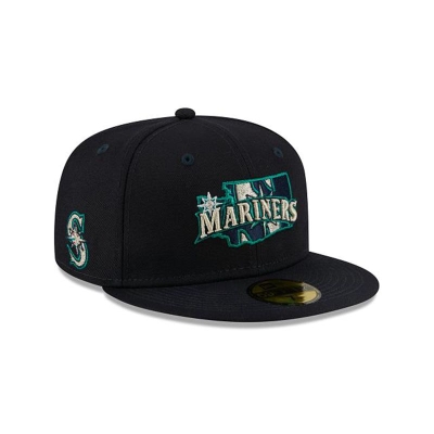 Sapca New Era Seattle Mariners MLB Local 59FIFTY Fitted - Albastri